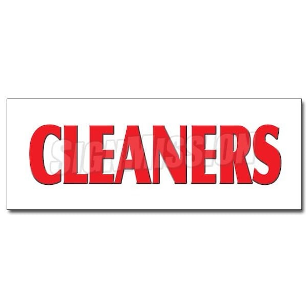 Signmission CLEANERS DECAL sticker laundry dry cleaning shirts suit laundered pressing, D-12 Cleaners D-12 Cleaners - main